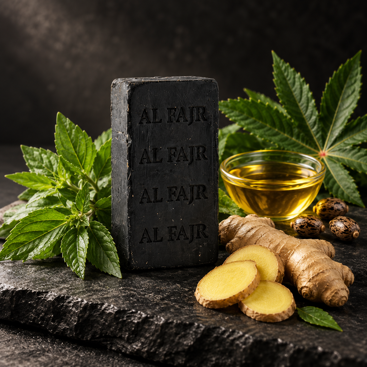 AL FAJR Black Soap with Usma