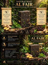 AL FAJR Black Soap with Usma